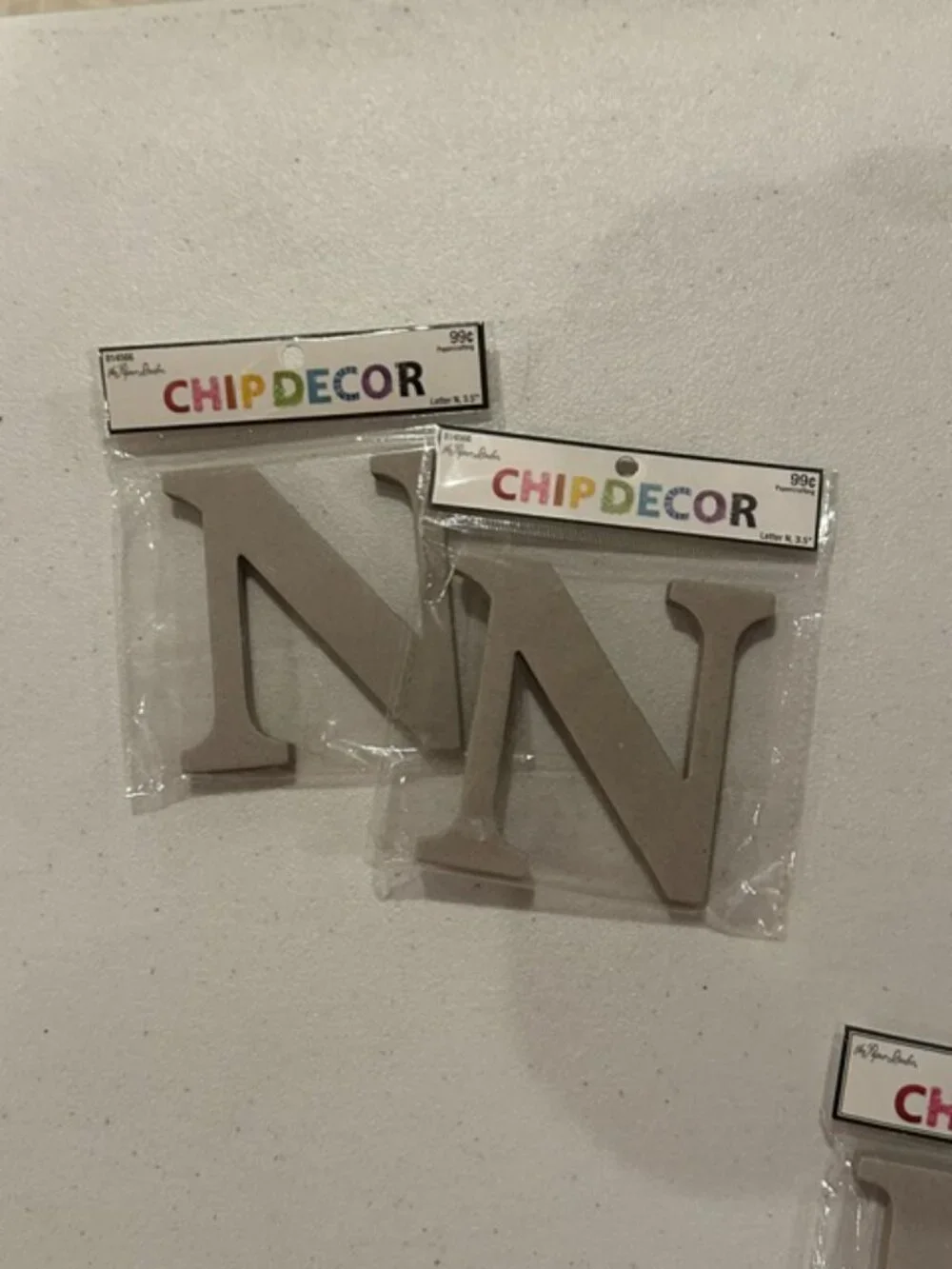 Lot of NINE (9) The Paper Studio Chip Decor 3.5